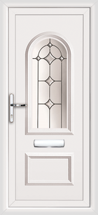 Lewisham Capella white upvc front door